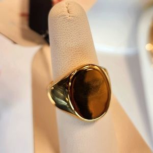 14k Gold sz 7 resin Ring